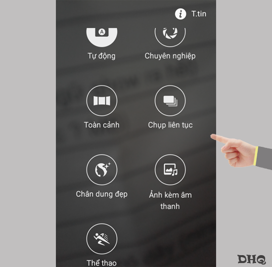 Các chế độ chụp 